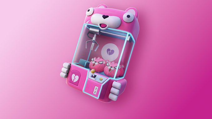 Cuddle Team Leader claw machine Fortnite — visual of the Community Day Twitch Drops