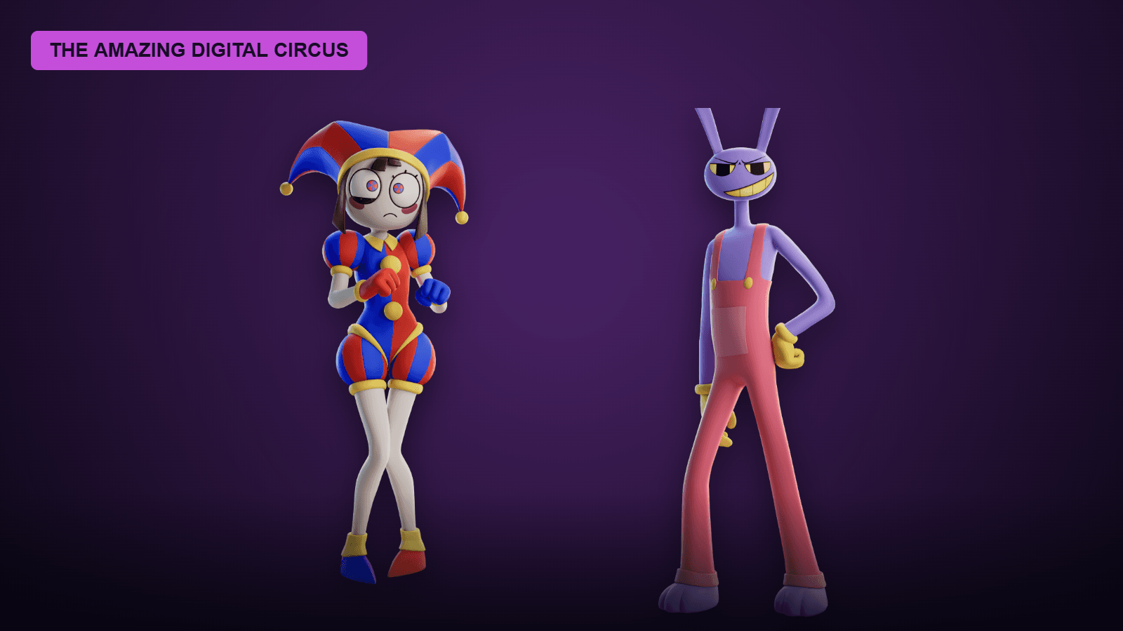 Pomni y Jax de cuerpo completo — Digital Circus Fortnite