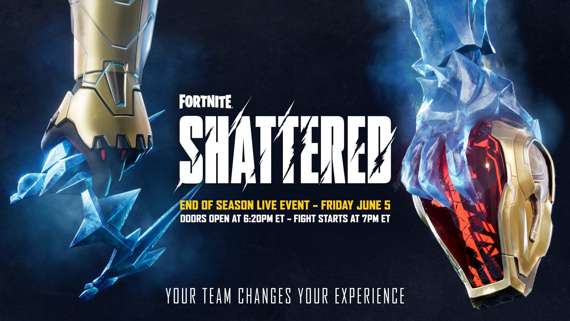 Banner oficial Fortnite Shattered — viernes 5 de junio