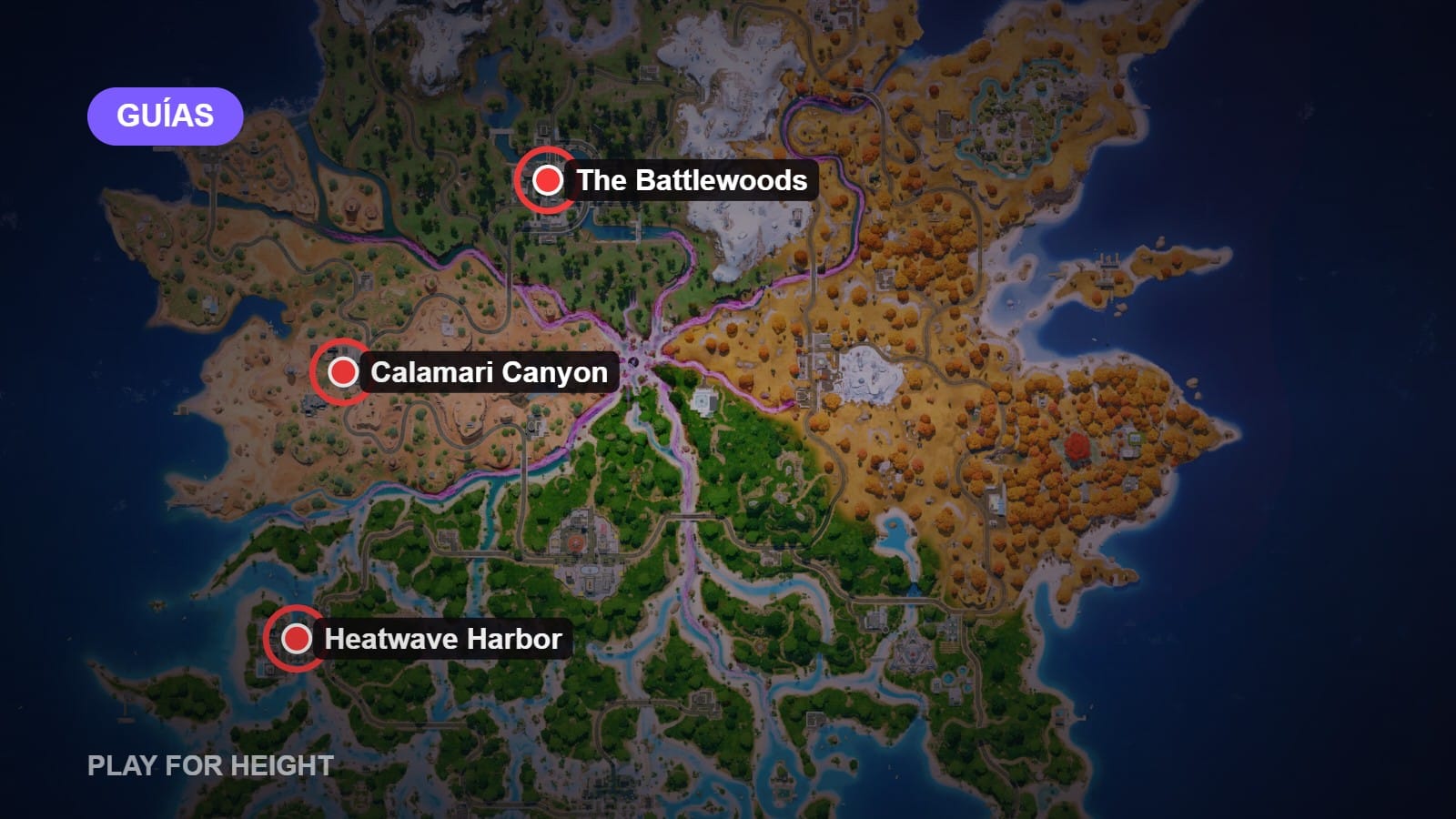 Misiones Semana 1 Fortnite: Battlewoods, Calamari Canyon y Heatwave Harbor