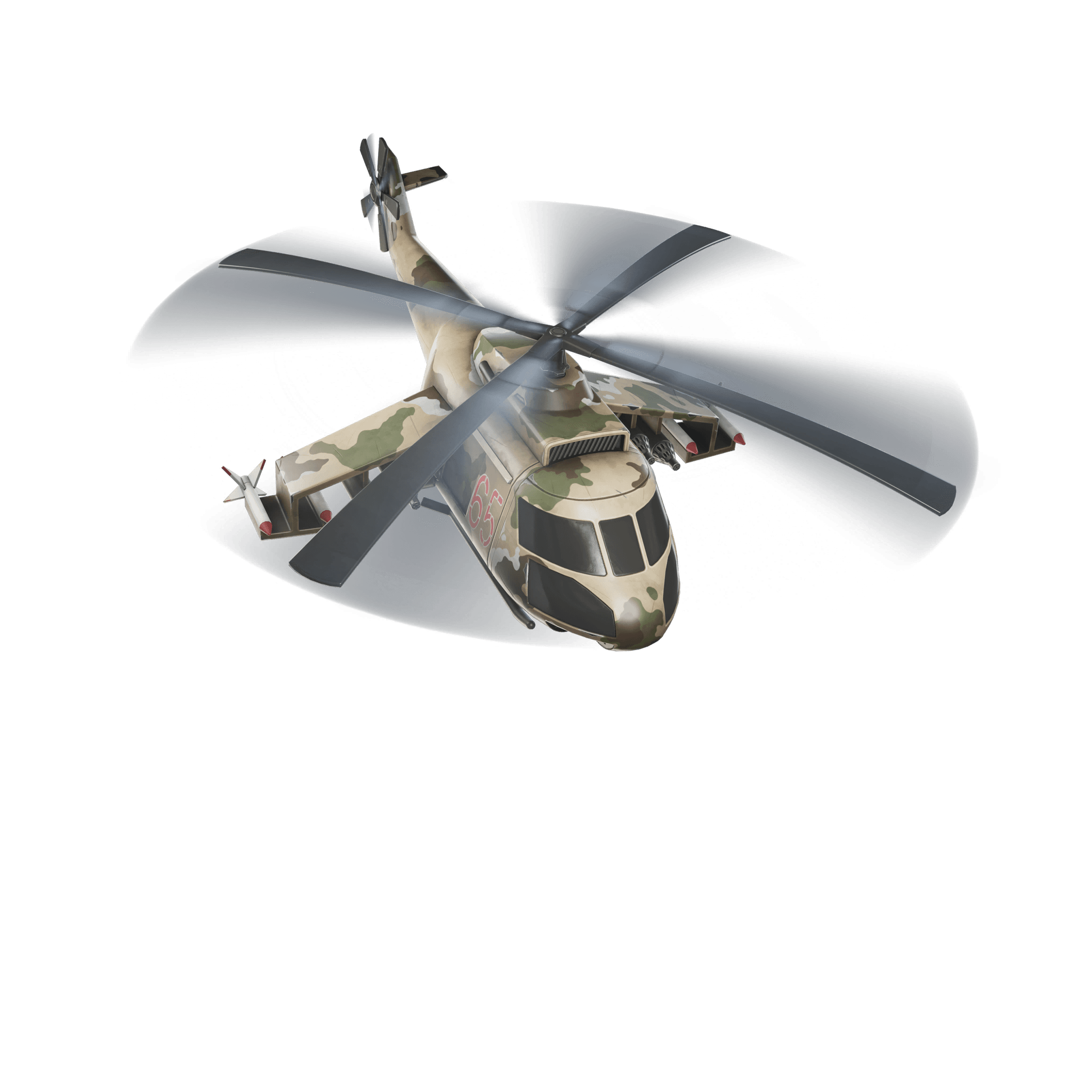 Helicóptero de combate Rambo Fortnite